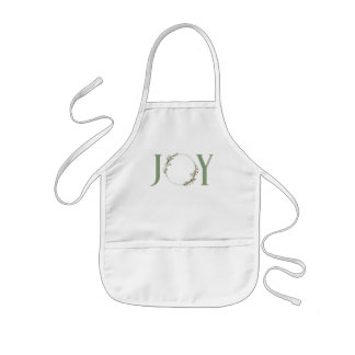 Tablier Enfant Couronne minimale de peinture à l'aquarelle botani