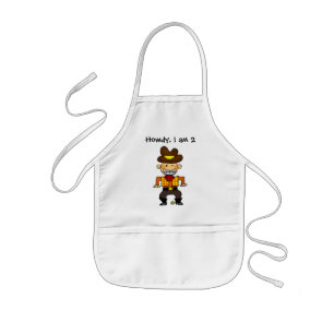 Tablier Enfant cowboy de 2 ans