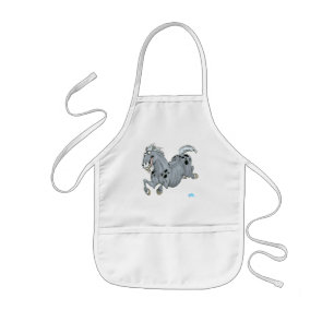 Tablier Enfant Crazy Cartoon Horse Enfants Apron