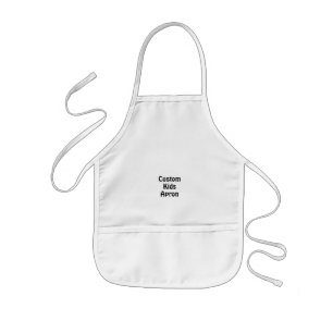 Tablier Enfant Créez votre 20" x 15" blanc personnalisé