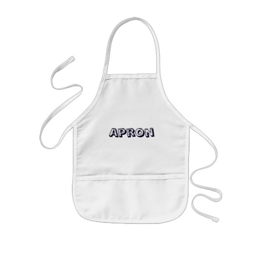 Tablier Enfant Créez Votre Propre Blanc (Devant)