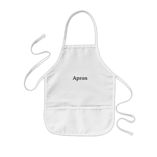 Tablier Enfant Créez Votre Propre Design Simple (Devant)