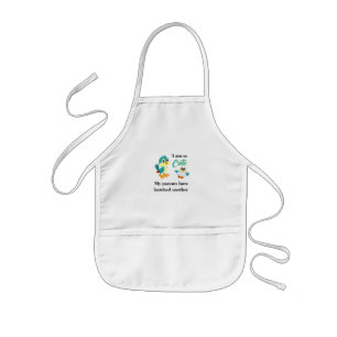 Tablier Enfant Cute bird hatching green cartoon baby announcement