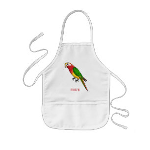 Tablier Enfant Cute happy parrot