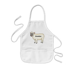Tablier Enfant Cute happy sheep cartoon illustration