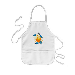 Tablier Enfant Cute Kitten volant avec parapluie