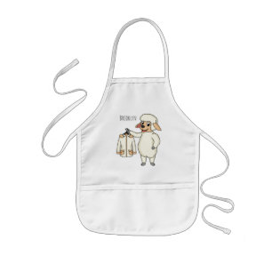 Tablier Enfant Cute sheep with jacket cartoon