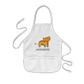 Tablier Enfant Cute Tiger Personnalisé (Devant)