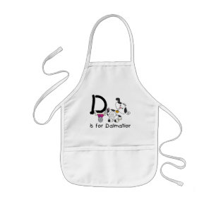 Tablier Enfant D est pour le T-shirts et les cadeaux de Dalmation
