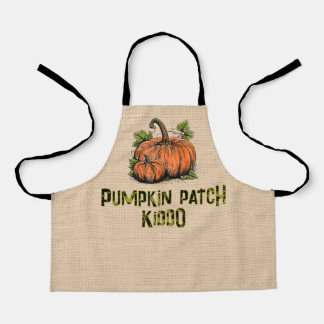 Tablier Enfant de la citrouille Faux Burlap Halloween