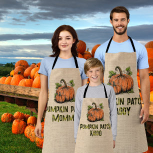 Tablier Enfant de la Tache de Citrouille Halloween Fausse