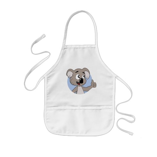 Tablier Enfant Dessin animé d'ours koala (Devant)