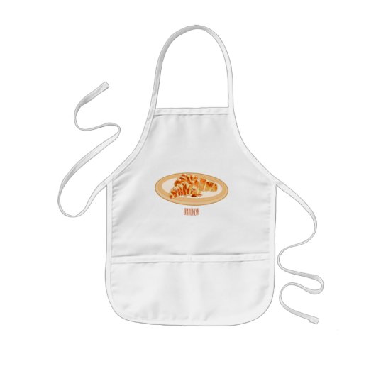 Tablier Enfant Dessin du Croissant (Devant)