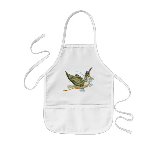 TABLIER ENFANT DOUCHE GARÇON STORK BÉBÉ (Devant)