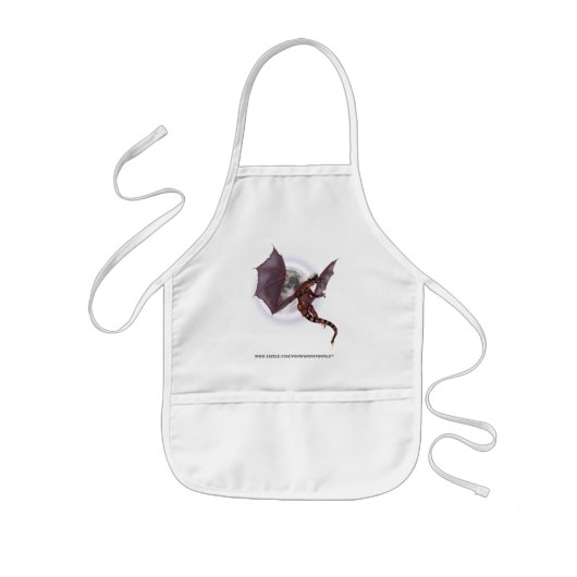 Tablier Enfant Dragon Rouge (Devant)