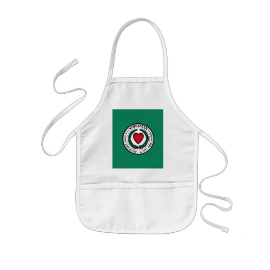 Tablier Enfant Drapeau de Worcester, Massachusetts (Devant)