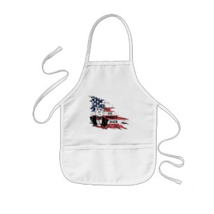 Tablier Enfant Drapeau des Etats-Unis.Donald Trump.