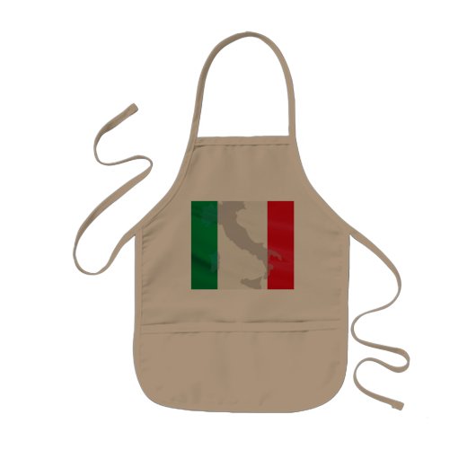 Tablier Enfant drapeau italien et Italie (Devant)