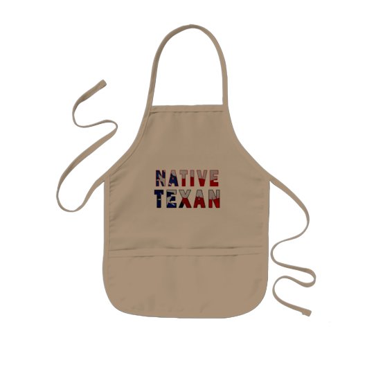 Tablier Enfant Drapeau texan natif (Devant)
