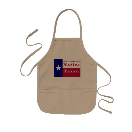Tablier Enfant Drapeau texan natif de 2e génération (Devant)