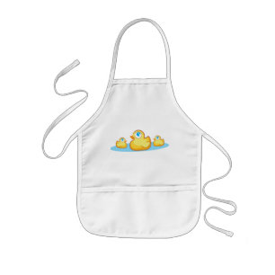 Tablier Enfant Duckies en caoutchouc de partie dans le tablier de
