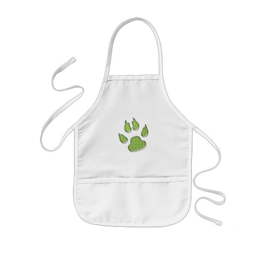 Tablier Enfant empreinte de patte (Devant)