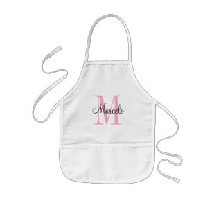 Tablier Enfant Enfants et adultes - Nom et monogramme
