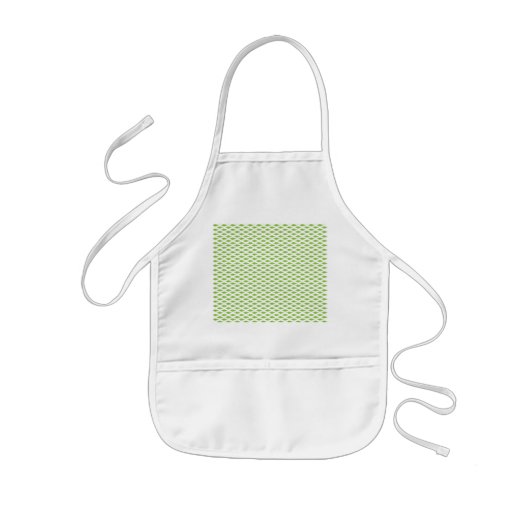 Tablier Enfant Ensemble de dossiers verts botaniques (Devant)