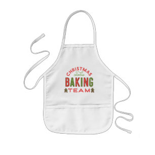Tablier Enfant Équipe de cuisson de biscuit de Noël