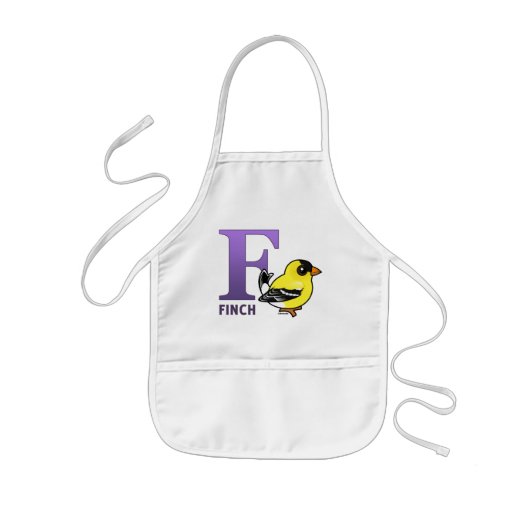 Tablier Enfant F est pour Finch (Devant)