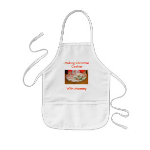 Tablier Enfant Faire des cookies de Noël avec maman Kids Apron
