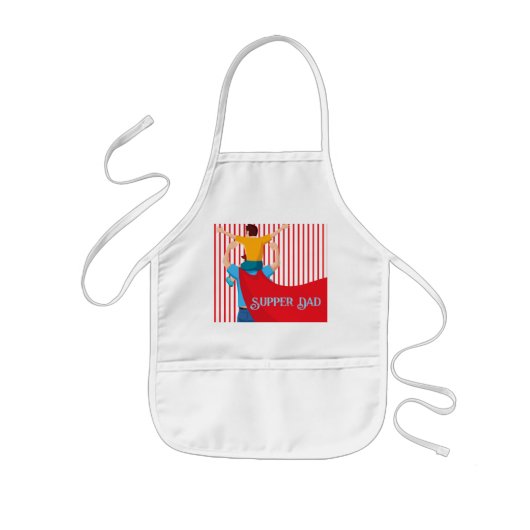 Tablier Enfant Father’s Day Gift for Supper Dad Apron (Devant)