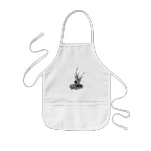 Tablier Enfant Fée de pluie de garçon avec grenouille pochette po