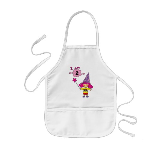 Tablier Enfant fille de magicien de 2 ans (Devant)