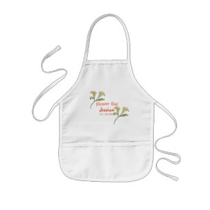 Tablier Enfant Fleur Fille Floral Calla Lilies