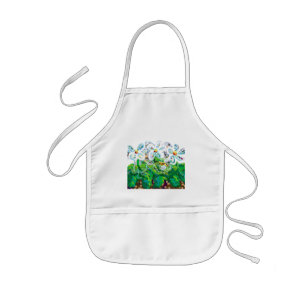 Tablier Enfant fleurs et abeilles