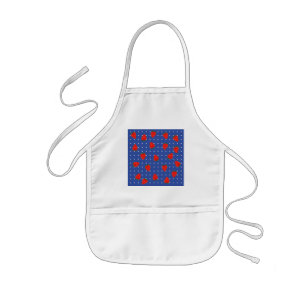 Tablier Enfant fraises avec points