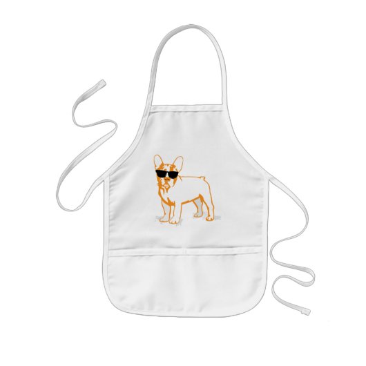 Tablier Enfant Frenchie Howlelu (Devant)
