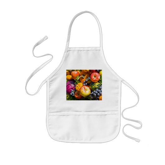 Tablier Enfant Fruits et légumes à la bonté (Devant)