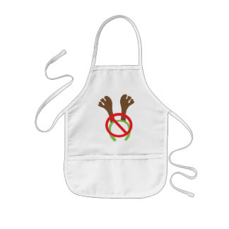 Tablier Enfant Funny Novelty Christmas Antlers Banned Sign