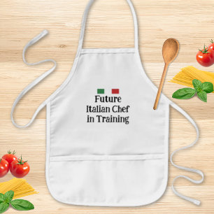 Tablier Enfant Futur Chef Italien en Formation Modifiable