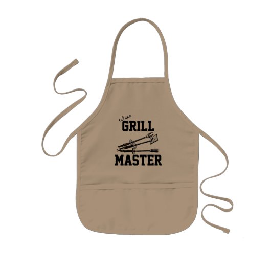 Tablier Enfant Futur Grill Master avec Outils Grill (Devant)