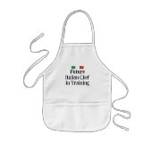 Tablier Enfant Future Italian Chef in Training Editable (Devant)