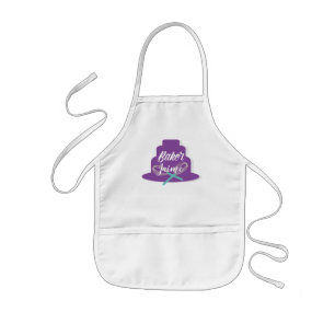 Tablier Enfant Gâteau étagé et boulangerie Whisk Nom personnalisé