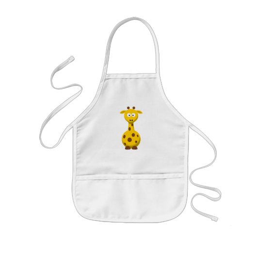 Tablier Enfant Girafe de dessin animé (Devant)