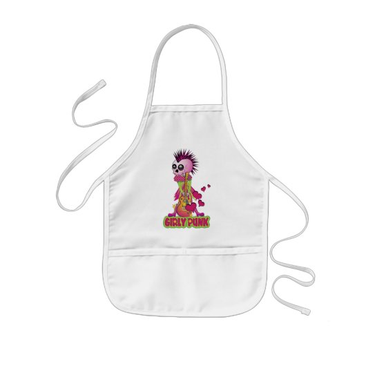 Tablier Enfant Girly Punk Rocker (Devant)