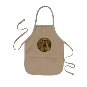 Tablier Enfant Golden Meerkat 2022 Coin, Kids Apron