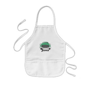 Tablier Enfant Green Mean Retro Voiture Boy's Birthday