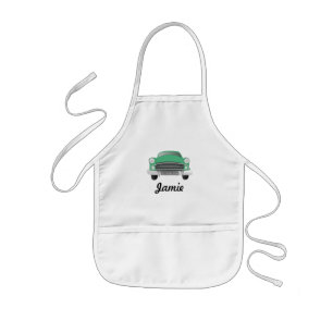Tablier Enfant Green Mean Retro Voiture Boy's Birthday