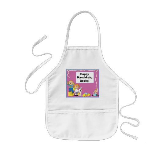 Tablier Enfant Hanoukka Apron Kids Personnaliser (Devant)